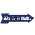 019962988684 Metal Service Entrance Arrow Tin Sign Wall Decor