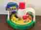 02283 Shelcore 1995 Push And Spin Choo Train Toy Made By