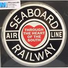 10019 Sal Line Microscale Railway Air Sign 8 Die-cut Metal Seaboard " Embossed