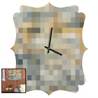 13149-clkqs2 Madart Desert Sand Quatrefoil Clock Small Free Shipping 887522419325
