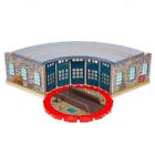 13964830354 Orbrium Wooden Railway Roundhouse Turntable Compatible Thomas System