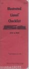 1945-69 1974 Illustrated Checklist Lionel Booklet