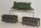 250-629-630 Lionel Prewar Green Locomotive Pullman Observation Cars