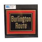 10023 8 " Burlington Sign Cb Railroad Die-cut 4 Microscale 6-3 Metal