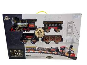 1509 Abc Trading Classical Collection Battery Operated 20 Piece Train Set Sound Smokescreen Light