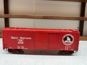 3828 All Nation #3828 O Scale 2 Rail Great Northern Gn 40 Boxcar Used