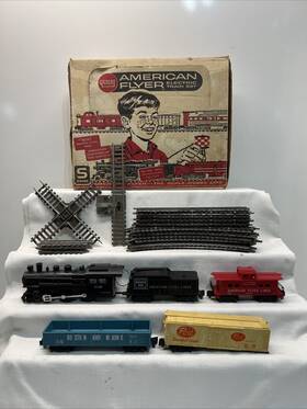20763 American Flyer Vintage Gilbert S Gauge Electric Train Set In Original Box