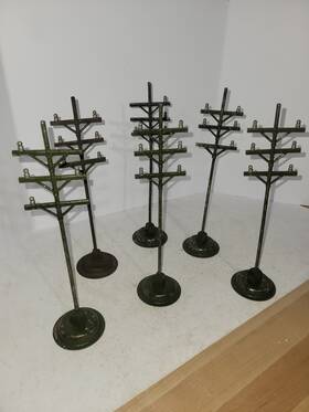 209-210 American Flyer 6 209/210 Std Gauge Telegraph Poles 1920-1923