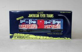 2219150 American Flyer Patriotic Box Car With Band Music By Lionel