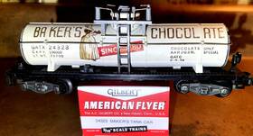 24323 American Flyer Bakers Chocolate Tanker Diecast Trucks...ex/rb