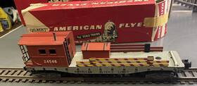 24546 American Flyer S Gauge Work Caboose Serviced/tested C-4 Fair With Ob