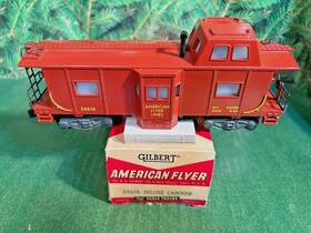24619 American Flyer Copy Inch Lines Bay Window Caboose Clean Lighted Very Sharp