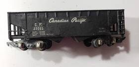 89065 American Flyer Canadian Pacific Hopper Car Black Link Couplers Vg