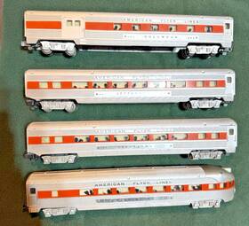 960-961-961-963 American Flyer Pass. Set 960 961 963 Org.set Two Steps Gone Free Shipping