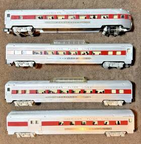 963r American Flyer 960r Streamline Red Inch New Chief Passenger Set 962r