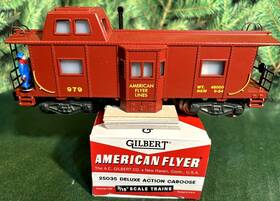 979.....correct American Flyer #979.....correct 25035 979 Bay Window Caboose Lighted Very Sharp Totally Mint