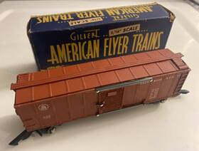 18692ob American Flyer Af-633 633 Baltimore Ohio Box Car With Vintage
