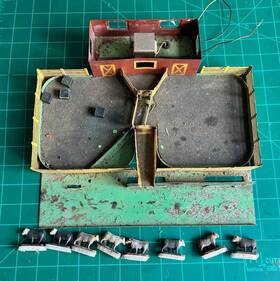 Af-771 American Flyer 18717 # 771 Stock Yard With Animals - No Car Missing Roof As Is
