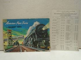 D1677 American Flyer Original Trains 1952 Catalog And Price List