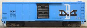 33522 American Flyer Ho Vintage Boston And Maine Blue 40ft Box Car Rtr #