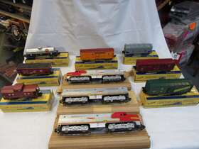 K5374w American Flyer Aamerican 1954 Santa Fe A-b-a Freight Set 7 Cars Boxes And Wraps