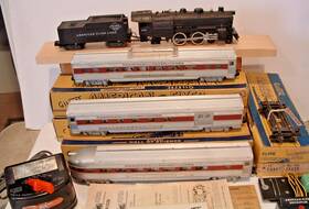 K5418t American Flyer Rare - Black Diamond Steam Passenger Set C7 Complete