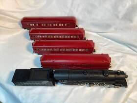 K5422ts American Flyer K5422t S Gauge Set #k5422t 283 951 2-955 952 Maroon Red Cars