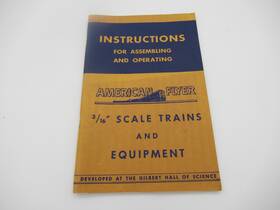 M2690 American Flyer 1949 Gilbert Instruction Book 3/16 Inch Scale Trains Equipment