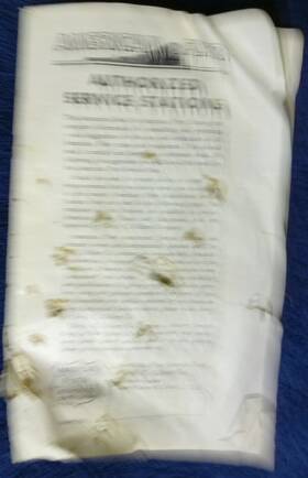 M3358 American Flyer Original #m3358 1954 Authorized Service Stations List