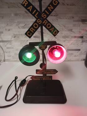 American Train Signal 035891736332 Railroad Crossing Sign With Lights And Sound See Pics