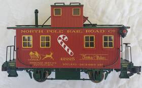Art-42225 Aristo Craft Art 42225 Np&sf Nprr Christmas 2-axle Box Car Metal Wheels G