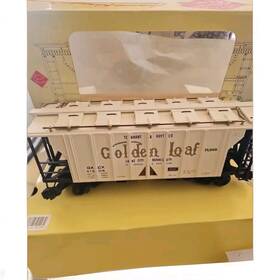 41206 Asisto-craft Trains Aristo-craft 2 Bay Covered Hopper Art Golden 1 29 Scale #1 Gauge