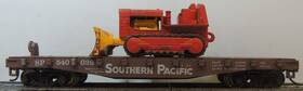 540026 Athearn 1348 Sp 40ft Flat Car With Magnetic Bulldozer Load Rtr Mw Kds #