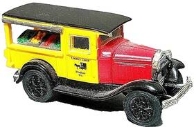 26436 Athearn Ho 1/87 Ford Model A Huckster Country Coach Red/yellow No Box