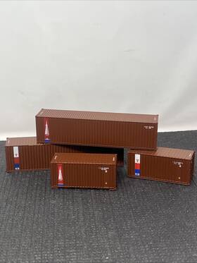 Ath27892 Athearn 27892 Transamerica Container Assortment 4 Pack Ho Gauge