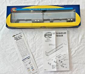Athearn 28412 Ho 53ft Wabash Duraplate Trailers 2 Werner New In Box /opened
