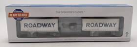 29197 Athearn Ho Roadway/smooth 28ft Trailers With Dolly Pack Of 2 Ln/box