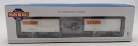 29198 Athearn Ho Rtr Yellow 28ft Trailers With Dollys #2 Set Of 2 Ln/box