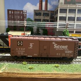 145386 Athearn 5015 Santa Fe Scout 40ft Box Car Rtr Mw Kds # Item
