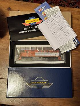 Gp38-2 Athearn 65313 Genesis Ho Scale G65313 Dt&i Phase 1 #224 Locomotive Pls Read