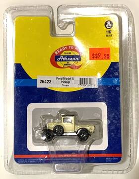 Athearn 797534264236 Rtr Ho 1/87 Ford Model A Pick Up Truck Cream Built For Layout/display