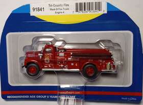 Athearn 797534918412 #91841 1956 Mack B-series Tri-county Fire Truck Engine Number Four Ho