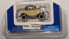 26384 Athearn 797534931756 #26384 1930 Ford Model A Sport Coupe Tan Brand New Ho Scale 1/87