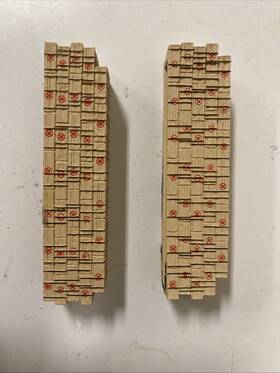 90451 Athearn N Scale 53ft Bulk Head Lumber Load Hampton Lot Of 2