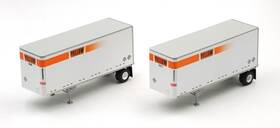 91018 Athearn Rtr Ho Yellow 28ft Wedge Trailers - 2 Pack