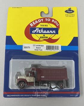 93171 Athearn Rtr Ho Scale Cz Landscape Mack B Dump Truck Burgundy