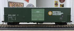 Ath71060 Athearn Ho Scale 71060 British Columbia Bcol 4687 50ft Superior Plug Door Boxcar