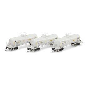 Athgn15312 Athearn N 13 600-galon Acid Tank Mdcx Grupo Mexico Rd# 1037 1080 1098