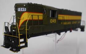 Athg-82261 Athearn Genesis Ho Scale Complete Shell Gp-9 Seaboard Coast Line #1049