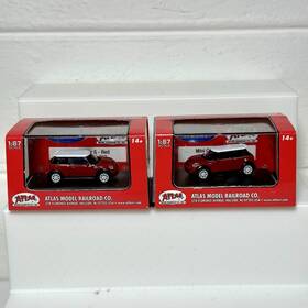 30-000-053 Atlas 03141 Welly Mini Cooper S Red Item #30-000-053 Ho Scale 1/87